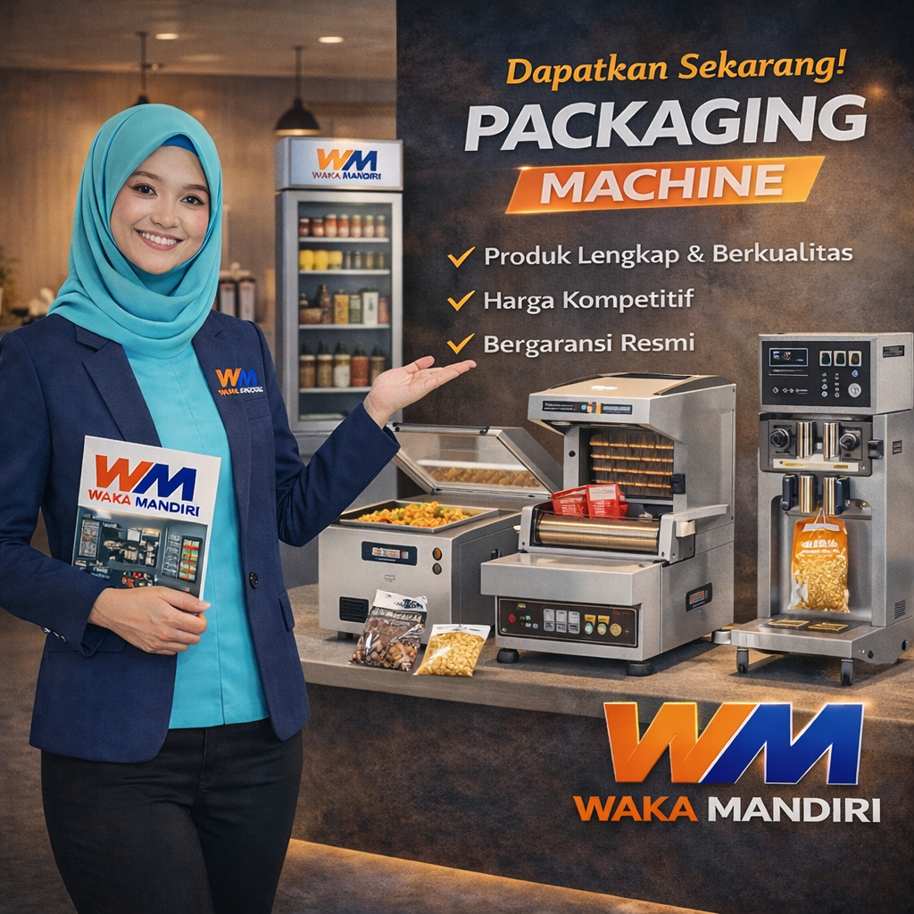 Promosi mesin pengemas Waka Mandiri