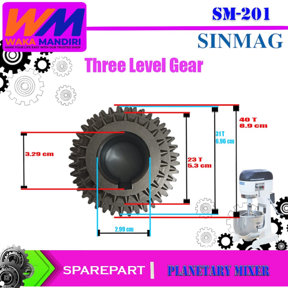 WM 201 Three Level Gear 5 WM 201 Three Level Gear 5